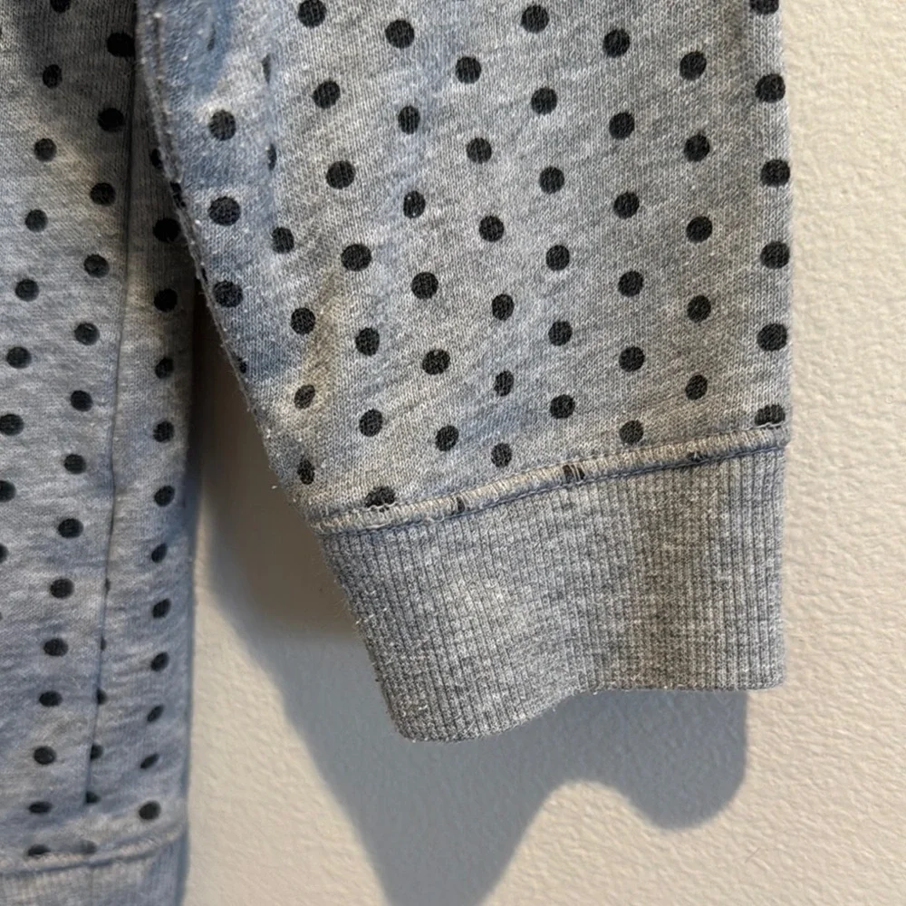 Gray Polka Dot‎ Kids Sweatshirt with Pink 'BOO!' Gap Girls Halloween